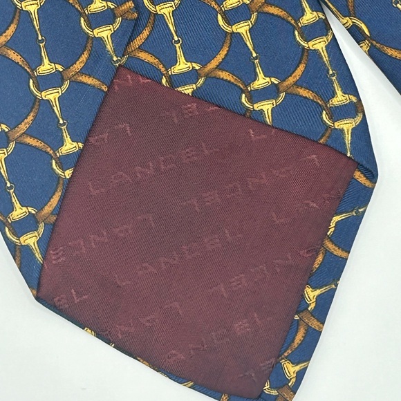 Lancel Paris Monogram Logo Silk Tie - Picture 6 of 6